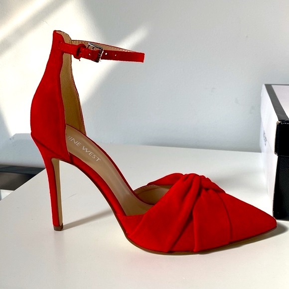 NWB! Nine West Red Heels! - Picture 4 of 8